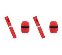 Kueohse 2X Protectora Elástica para Micrófono Inalámbrico, Cubierta con Manejar de Color, Protector Anticaída para Accesorios de Escenario Ktv A