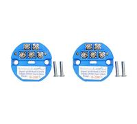 Kueohse 2X PT100 Transmisor de Detección de Temperatura de 0-200 Grados Transmisor de Temperatura Montado en Cabezal de Salida de 4-20 MA