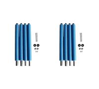 Kueohse 2X Reemplazo de Postes de Trampolín, con Protector Anticolisión para Postes de Trampolín, con Caja de Tornillos, Tubo Recto de 1,76 M