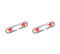 Kueohse 2X Separador de Tendedero de Aluminio Resistente A la Intemperie, Tensores para Tendederos Pequeños, Herramientas para Tendederos de Exterior, Polea para Tendedero.