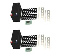 Kueohse 2X Soporte de Caja de BateríA de 12 V 7 Ah para BateríA 18650 de NíQuel de 3 X 7 con Pieza de Caja de Almacenamiento con Placa PCB Organizador de Paquete de BateríA DIY