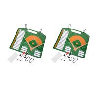 Kueohse 2X Tablero de Béisbol Tablero Magnético de Alineación de Béisbol Accesorios de Entrenamiento de Béisbol de Softbol Pizarra Marcador de Borrado en Seco Escritura