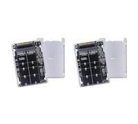 Kueohse 2X Tarjeta Adaptadora M.2 SSD A U.2 M.2 NVMe NGFF SSD A PCI-e U.2 SFF-8639 PC-E3.0X4 Convertidor Adaptador M2 para 2230/2260/2280