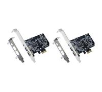 Kueohse 2X Tarjeta PCI-e PCI Express FireWire, Tarjeta Controladora IEEE 1394 con Cable Firewire, para TransmisióN de Video, Audio, Etc