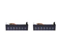 Kueohse 2X USB 3.0 Concentrador de 7 Puertos 5Gbs 5.25 Pulgadas Bahia Unidad CD-ROM Panel Frontal CD ROM para la Cascara de Computadora de 19 Pines A Tipo-A Macho Cable