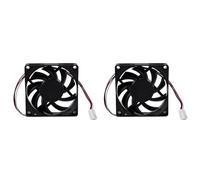 Kueohse 2X Ventilador Enfriador de Caja de Computadora 3PIN 12V 7CM 70MM PC Ventilador Enfriador de Enfriamiento de CPU