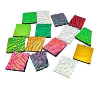 Kueohse 3 Bolsas de 84 G de DeSechos de Vidrio Dicroico COE90 - Surtido de Vidrio Fusible para Horno Microondas, Ideal para Joyería y Manualidades.