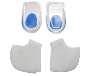 Kueohse 3 Pares Almohadillas InsercióN Fascitis Plantar, Almohadillas Gel, Almohadillas Silicona para ProteccióN TalóN,Adecuadas para Fascitis Plantar,Tendinitis Aquiles y Dolor TalóN