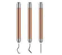 Kueohse 3 Piezas de Herramientas de Deshierbe para Vinilo con Juego de Luces LED Pin Pen Herramienta de Deshierbe Pluma de Deshierbe Pinzas Artesanales Herramientas de Alfiler