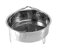 Kueohse 3 unidades/set de accesorios de olla rápida cesta de vapor de acero inoxidable con estante de vapor para huevos divisores para cocinar en la cocina