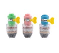 Kueohse 3 Unids Hogar Cocina Fluoruro Suavizador de Agua con Cartucho de FiltracióN Grifo Purificador Purificador Grifo Filtro de Purificador de Agua