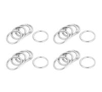 Kueohse 30 mm X 3 mm o Anillo Soldado de Flejes Correas de Acero Inoxidable 20pzs