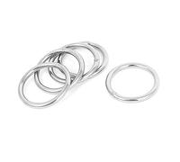 Kueohse 30 mm x 3 mm O Anillo soldado de flejes correas de acero inoxidable 5pzs