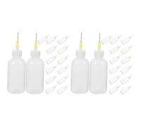 Kueohse 30 Piezas de Aplicadoras de Cerámica con Punta de Precisión, de Plástico Exprimibles para Esmalte, Pintura y Bricolaje para una Aplicación Precisa.