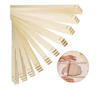 Kueohse 30 Piezas de Varillas Arcilla Rodantes para Enseñanza de Cerámica, Guía de Rodillos para Arcilla de Madera, Herramientas para Arcilla, Juego de Varillas Guía de Rodillo de Madera