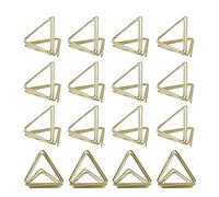 Kueohse 30 Piezas Soportes de Tarjeta en Forma de TriáNgulo Soportes para NúMeros de Mesa de Boda, Soporte para Fotos, Clips Soportes de Fotos para Fiesta de Aniversario