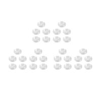 Kueohse 30 Pzs Caja de Monedas de Plastico Transparente Redonda Pequena 38mm