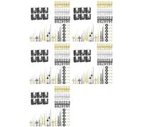 Kueohse 30 Unids 22mm Cuarzo DIY Reloj de Pared Movimiento Mecanismo Kit con 8 Diferentes Pares Mano DIY 30 Reloj Numerales Movimiento Conjunto