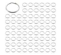 Kueohse 300pzs 20mm Diametro Exterior Sostenedor Anillo de Llave Partido Universal