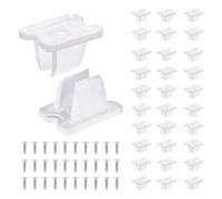 Kueohse 30PCS Clips de Montaje para Tiras LED, Clips para Luces de Cuerda, Abrazaderas de Fijación, Soportes para Luces de Cuerda Neón, Tornillos para Luces LED de 5-6mm.