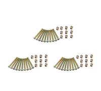 Kueohse 30X Perno Tornillo de Tapa de Cabeza de Enchufe Hexagonal Perno de Muebles con Rosca M 6 X 55 mm Tuercas de Barril Tuerca de Muebles Ranurada de