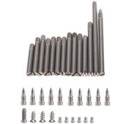 Kueohse 34 Unids/Set Piezas de ReparacióN de Clarinete Tornillos + Kit de Varilla de Eje de Clarinete Herramienta de Bricolaje Accesorios para Instrumentos de Viento de Madera