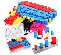 Kueohse 350 Tapones de Caucho de Silicona de 8 Tamaños, de 1/16" A 5/8", Kit de Tapones Cónicos para Proteger Tapones de Agujeros, Pulverizar, Recubrir.