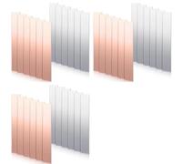 Kueohse 36 Piezas de Lámina de Ánodo de Zinc y Cobre Puro, Tiras de de Zinc y Cobre de Alta Pureza Al 99,9%, 0,04 Pulgadas X 0,98 Pulgadas X 5,98 Pulgadas