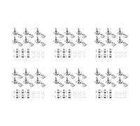Kueohse 36 Piezas Plata Perillas de Maquina de Guitarra Acustica Clavija de Sintonizacion de Cuerda de Guitarra Sintonizador (18 para Izquierda + 18 para Derecho)