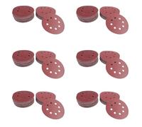 Kueohse 360 Piezas de Discos de lijado de 5 pulgadas Papel de lija Surtido 60 80 120 180 240 320 Granos Para lijadoras de orugas Power Random