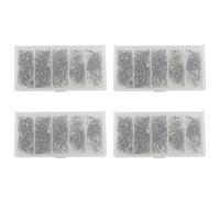 Kueohse 384 Unids de Aleación de Cobre Giratorio de Pesca A Presion Rodamiento de Bolas de Bloqueo Conector Giratorio Rolling Fishing Tackle Kit