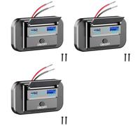 Kueohse 3X 12-24V QC3.0 PD3.0 Puertos Cargador Rápido con Interruptor Panel de Alimentación USB de Carga Rápida para Motocicleta Coche Camión ATV