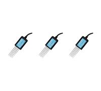 Kueohse 3X 7 en 1 RS485 Sensor de Humedad y Temperatura del Suelo PH Conductividad Nutriente Sal NitróGeno FóSforo Transmisor de Potasio