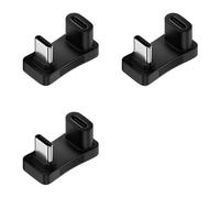 Kueohse 3X Adaptador USB 3.2 Tipo C Hembra A Macho OTG de 100 W con Forma de U de 180 Grados, Datos Rápidos de 10 Gbps y 4K