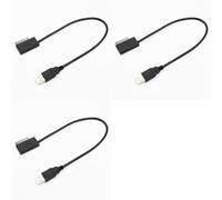 Kueohse 3X Adaptador USB de 35 cm PC 6P+7P CD DVD ROM SATA una USB 2.0 Convertidor Slimline Sata Cable de Unidad de 13 Pines para PC Laptop Notebook
