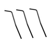 Kueohse 3X Barra de Golpear del Brazo del Tremolo de la Guitarra Electrica del Estilo de la Insercion Directa - Cromo - Negro/Insertar el Diametro de la Parte 6mm