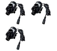 Kueohse 3X Bomba de Agua Mini DC 12V 19W 800L/H Motor Sin Escobillas para Acuario Fuente de Estanque para Jardín de Peceras