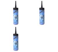 Kueohse 3X Botella de Agua para Hockey sobre Hielo de 650ML, Botella Portátil de Fútbol, Diseño Clásico de Punta Extendida, Boquilla para Botella Deportiva