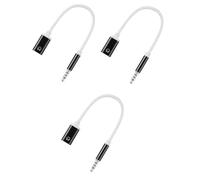 Kueohse 3X Cable Audio Macho de 3,5 mm A Hembra Tipo C, Adaptador Audio para Auriculares con Conector Audio Analógico para Reproductor de MP3, Computadora Portátil, Tableta B