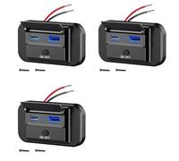 Kueohse 3X Carga Rápida Dual USB QC3.0 y PD3.0 Salida USB RV Cargador USB de 12 V Puerto USB para Automóvil de Corriente USB de 12 Voltios Accesorios