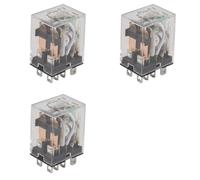 Kueohse 3X DC 12V Bobina 10A 240VAC 28VDC DPDT Rele Electromagnetico JQX-13F2Z