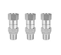 Kueohse 3X EslabóN Giratorio de Lavadora una PresióN, ConexióN de Rosca Macho NPT de 3/8 Pulgadas, 4500 PSI, para Lavadora una PresióN (Acero Inoxidable)