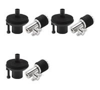 Kueohse 3X Hi-Hat Clutch con Base Hi-Hat, Jazz Hi-Hat Clutch Drum Hi-Hat Poste de Soporte para Hi Hat Cymbal Drum Accesorios