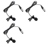 Kueohse 3X Micrófono de Solapa Profesional para Transmisor de Cuerpo Inalámbrico Amost Mini XLR de 3 Pines