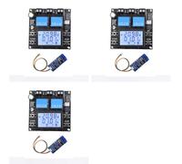 Kueohse 3X Módulo de Carga y Descarga de Batería XY-BT11L de 10 A + Módulo K485X con Protección de Carga y Detección de Corriente Bidireccional