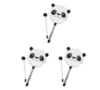 Kueohse 3X Orff Instruments Cartoon Cute Lollipop Drums 6 Pulgadas Accesorios de Baile Instrumentos de PercusióN Tambor de Mano Juguete de EducacióN Preescolar