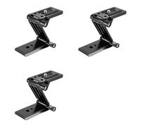 Kueohse 3X Placa de Montaje de Soporte Plegable Rápido en Forma de Z para Teléfono, Soporte de Montaje Inclinable, Trípode, Accesorios para Teléfono Móvil.