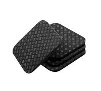 Kueohse 4 Alfombrillas Antideslizantes de Doble Cara para Bicicleta Estática, de Silicona y Amortiguadoras, Ideales para Bicicleta Estática, Cinta de Correr y Caminar.