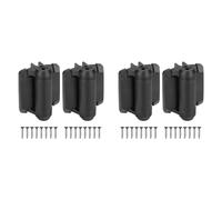 Kueohse 4 Bisagras de Automático para Puertas con Tapa de Seguridad, Bisagras para Puertas de Piscina con Patas de Alineación, Bisagras Ajustables para Vallas