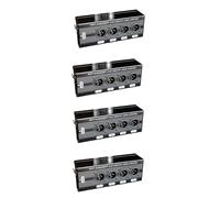 Kueohse 4 Extensor de Cable de Red y Audio XLR de 4 Canales y 3 Pines, Extensor de SeñAl de Red DMX512, Macho